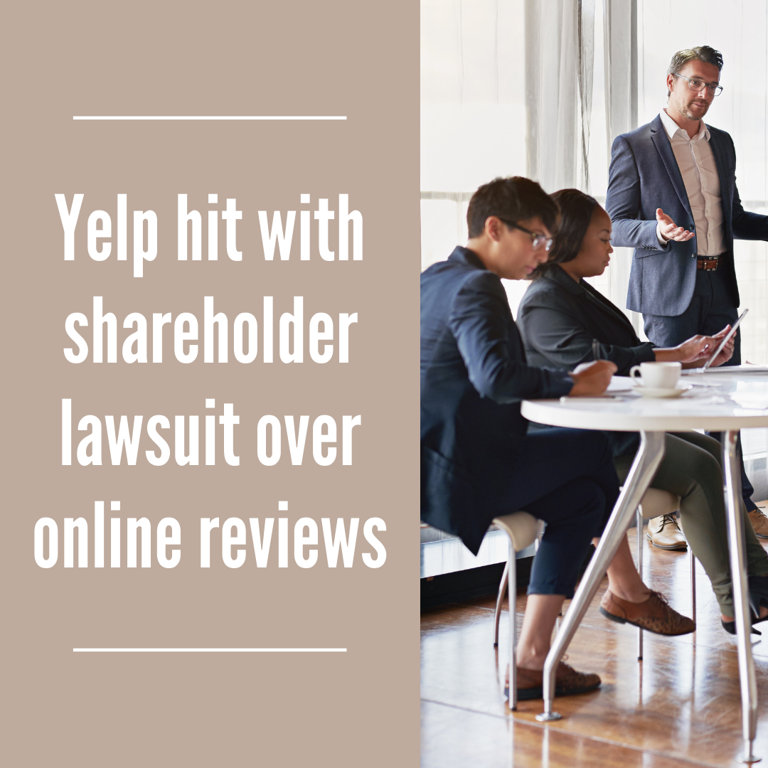 Yelp hit with shareholder lawsuit over online reviews