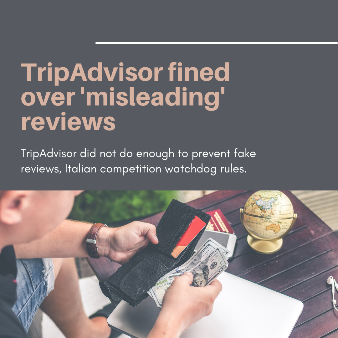 TripAdvisor fined over ‘misleading’ reviews