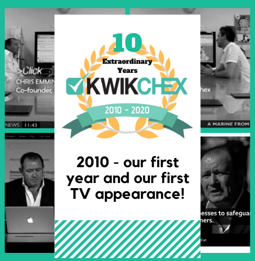 10 Extraordinary Years – 2010 – our first year and our first TV appearance!