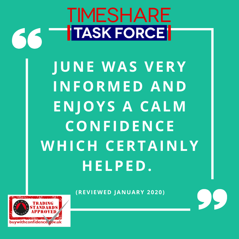 June was very informed and enjoys a calm confidence