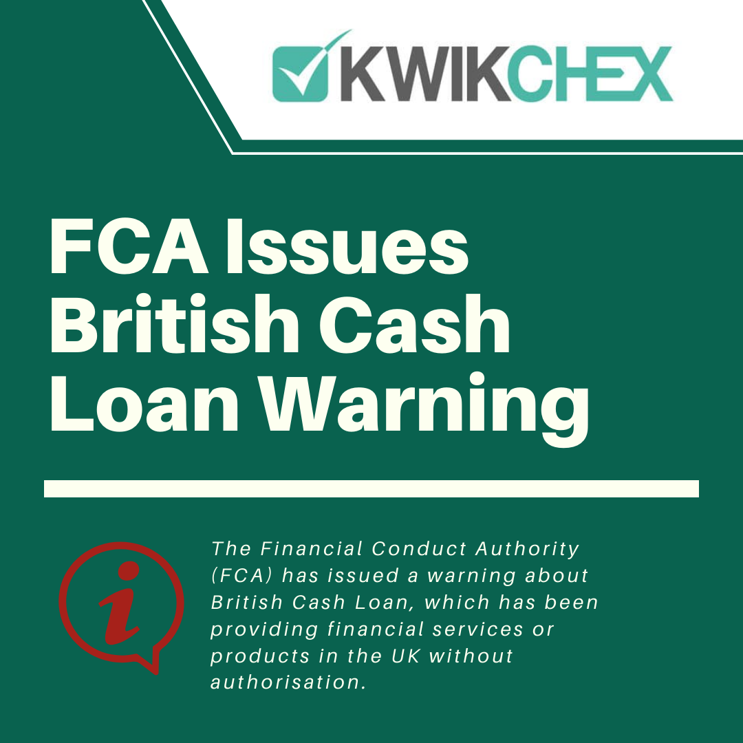 FCA Issues British Cash Loan Warning