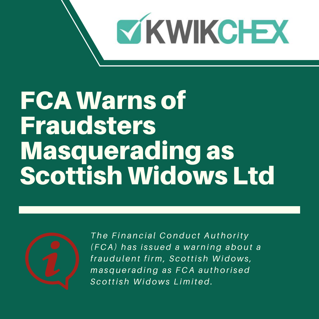 FCA Warns of Fraudsters Masquerading as Scottish Widows Limited