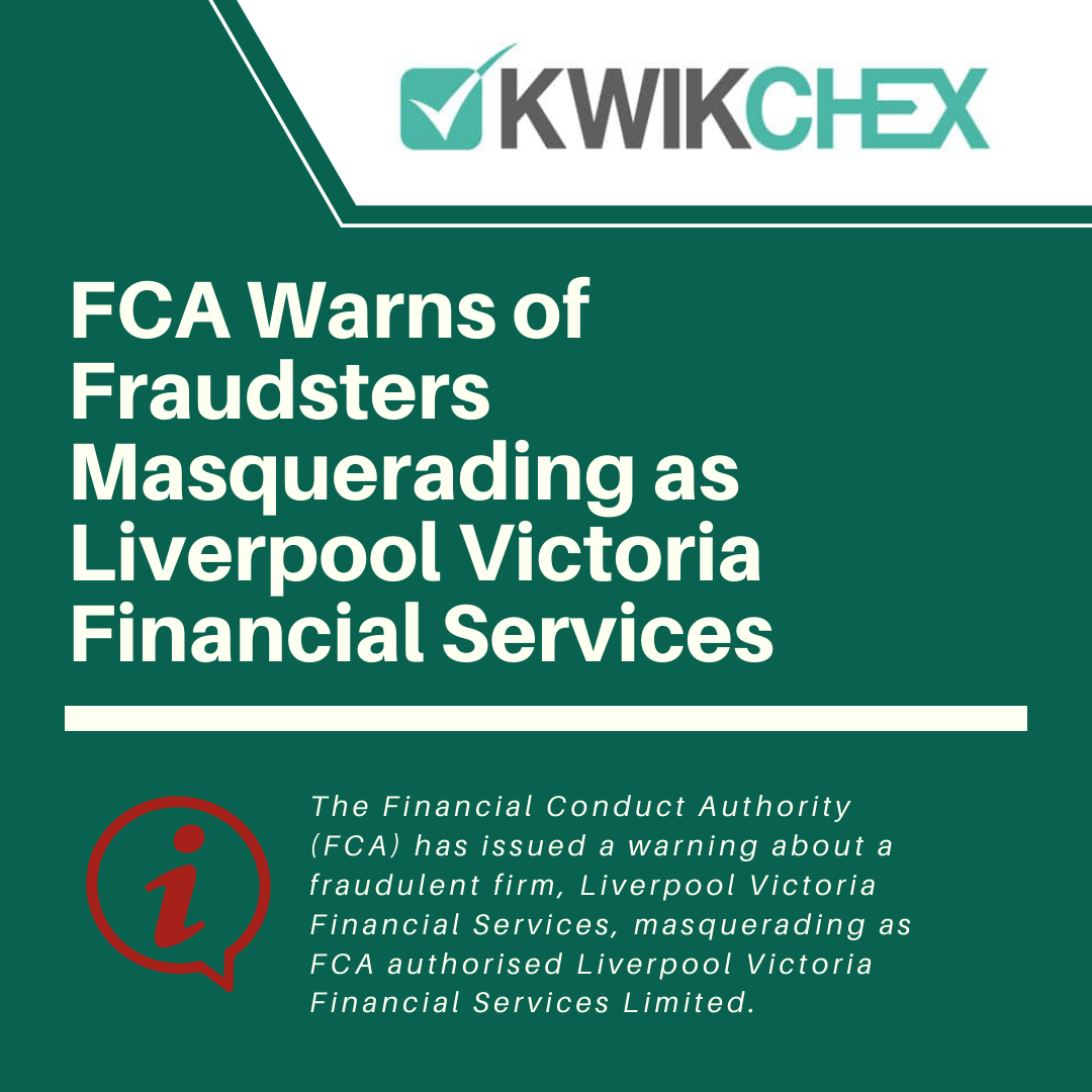 FCA Warns of Fraudsters Masquerading as Liverpool Victoria Financial Services
