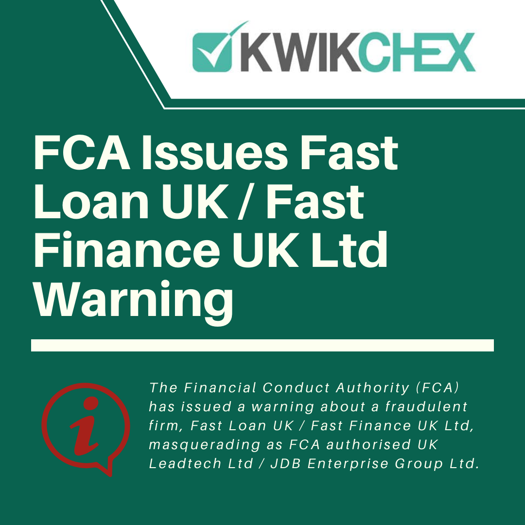 FCA Issues Fast Loan UK / Fast Finance UK Ltd Warning