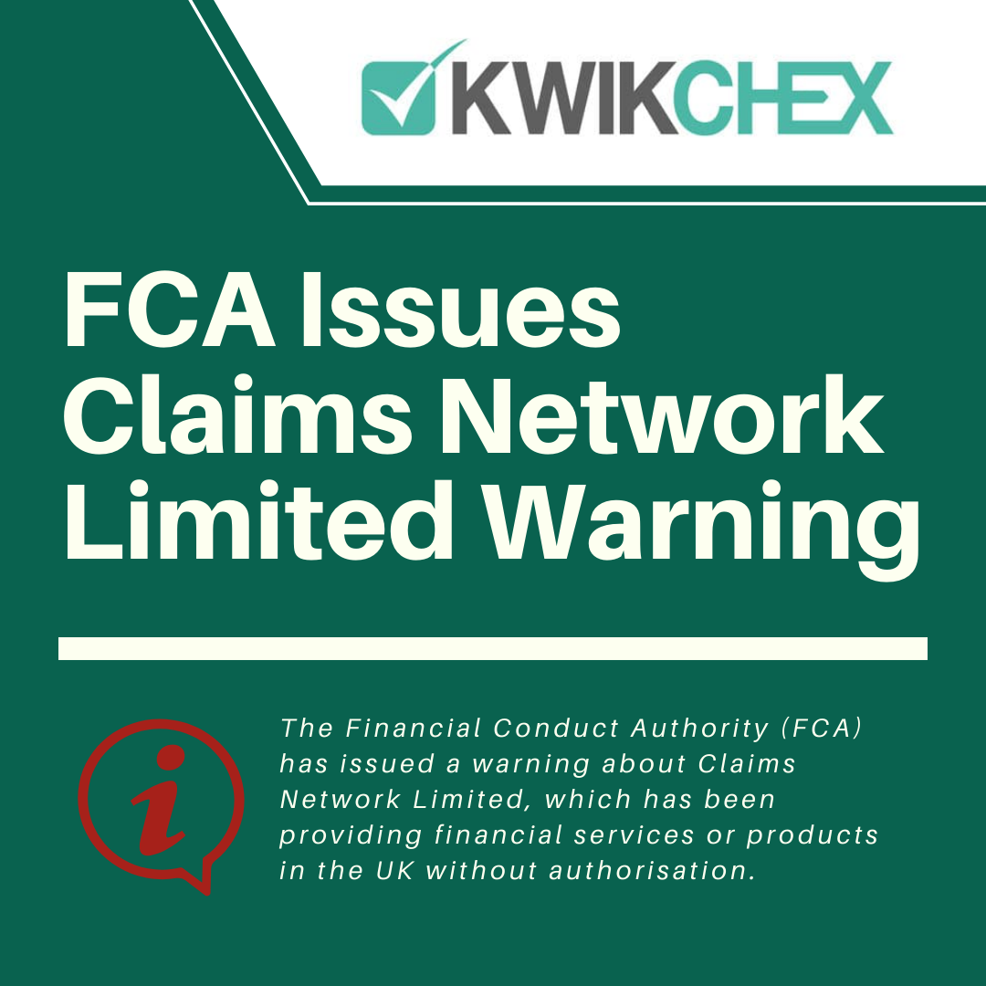 FCA Issues Claims Network Limited Warning