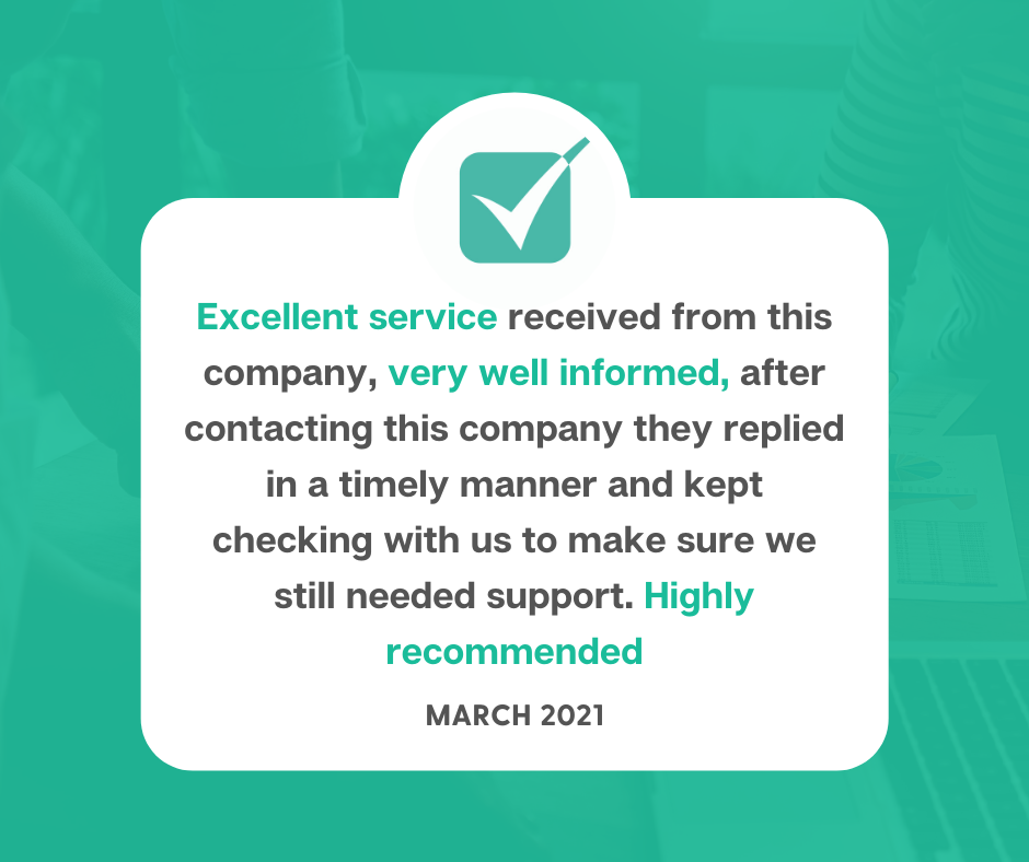 Excellent service received from this company