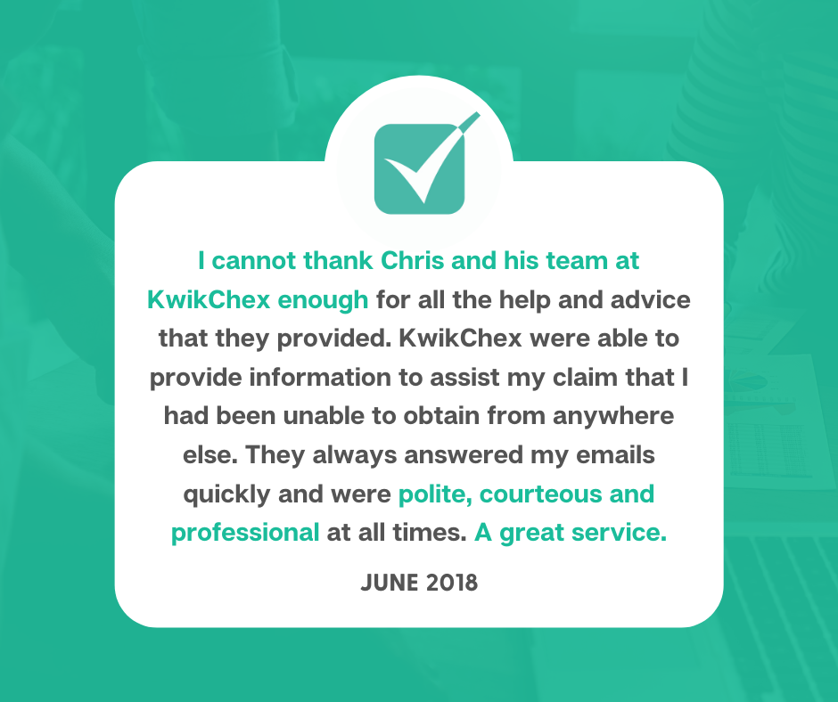 I cannot thank Chris and his team at KwikChex enough