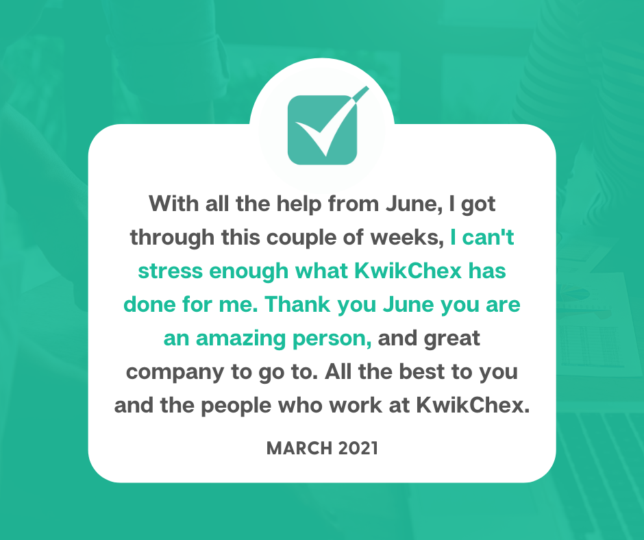 I can’t stress enough what KwikChex has done for me