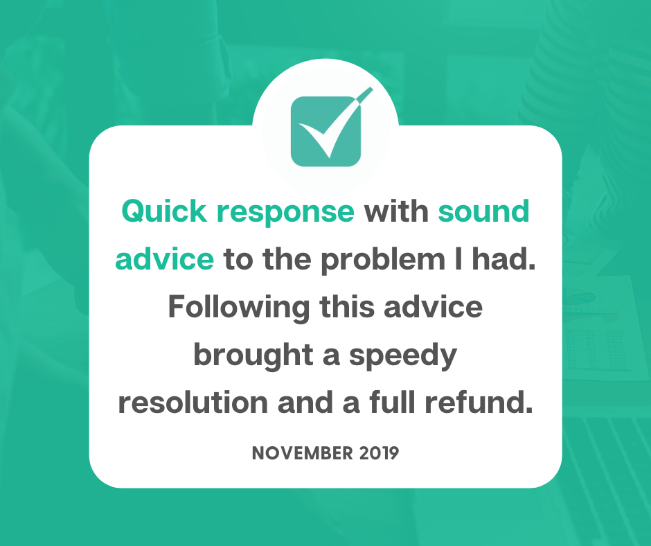 Quick response with sound advice