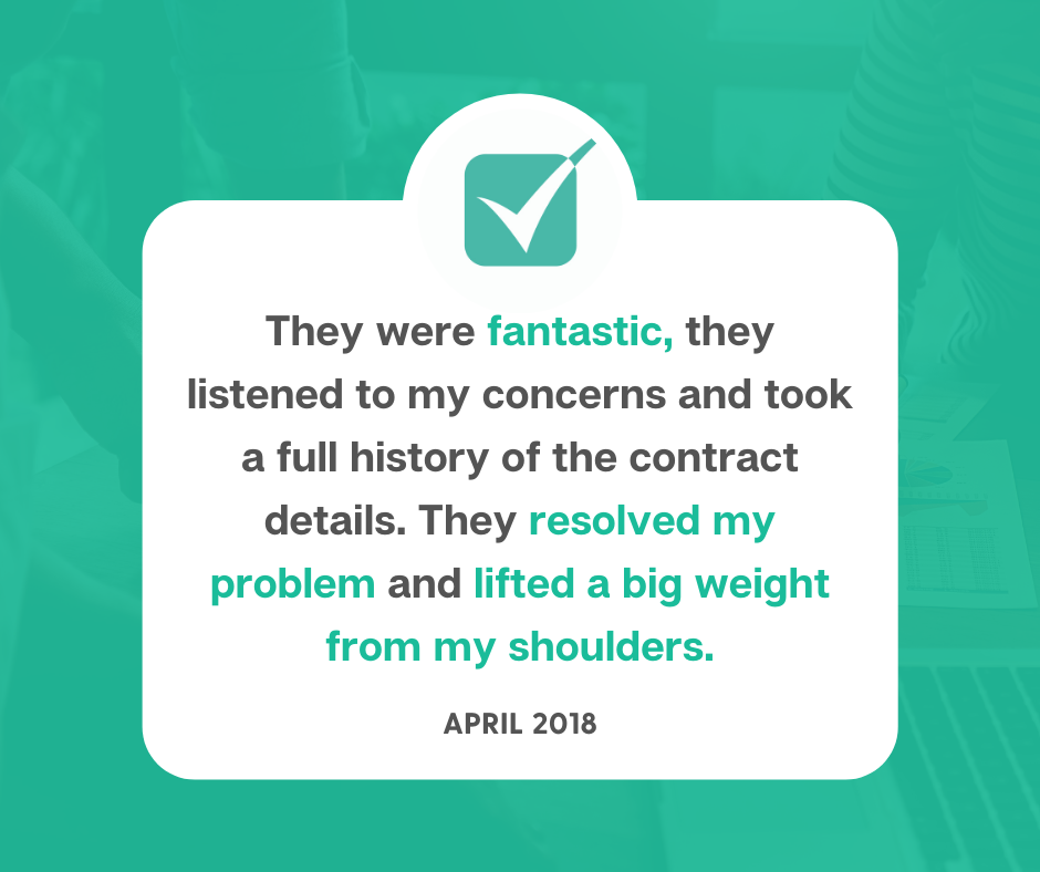 They resolved my problem and lifted a big weight from my shoulders