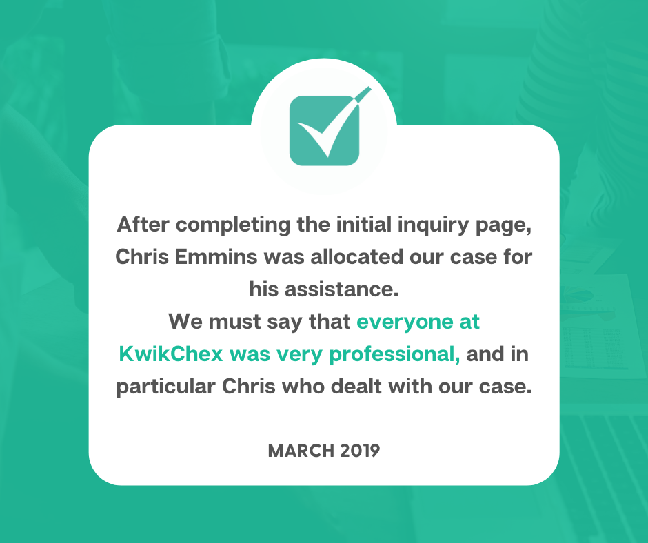 We must say that everyone at KwikChex was very professional