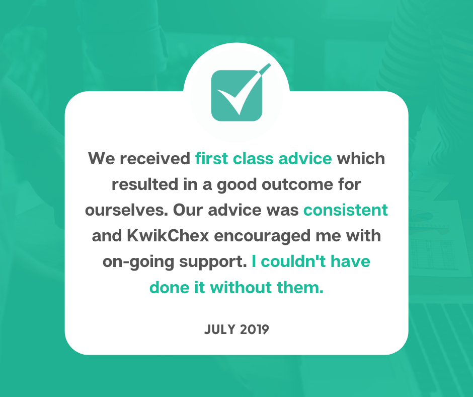 We received first class advice