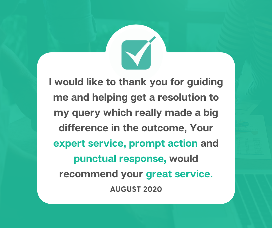 Would recommend your great service
