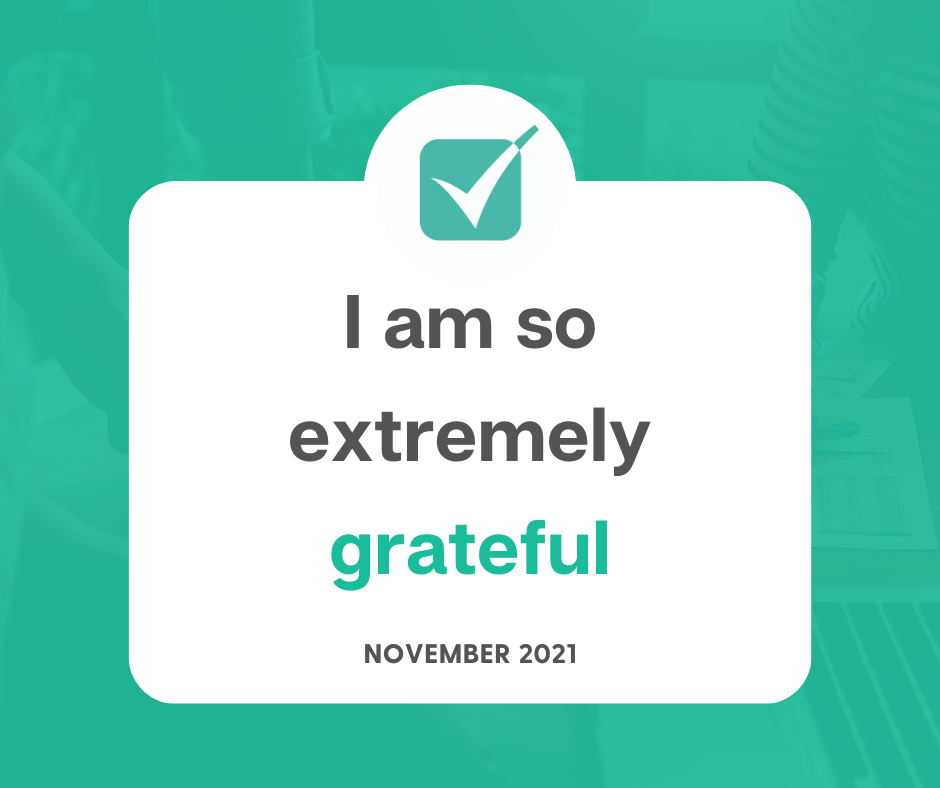 I am so extremely grateful