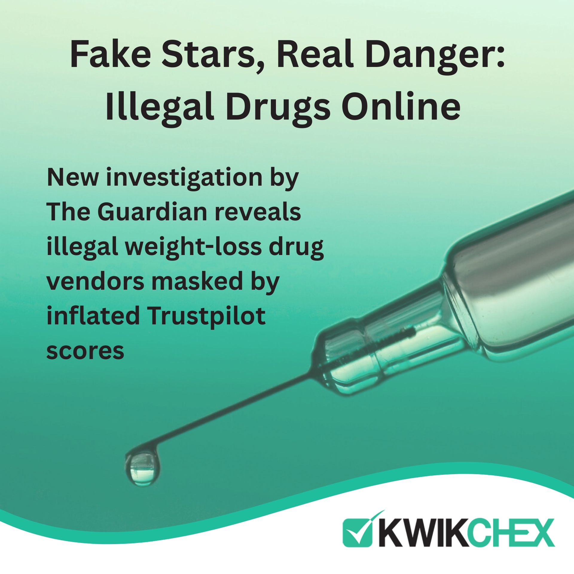 Fake Stars, Real Danger: Illegal Drugs Online